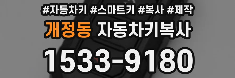개정동 자동차키복사
