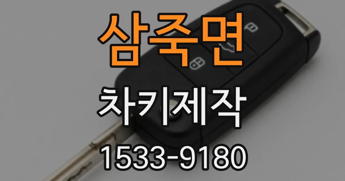 삼죽면 차키제작