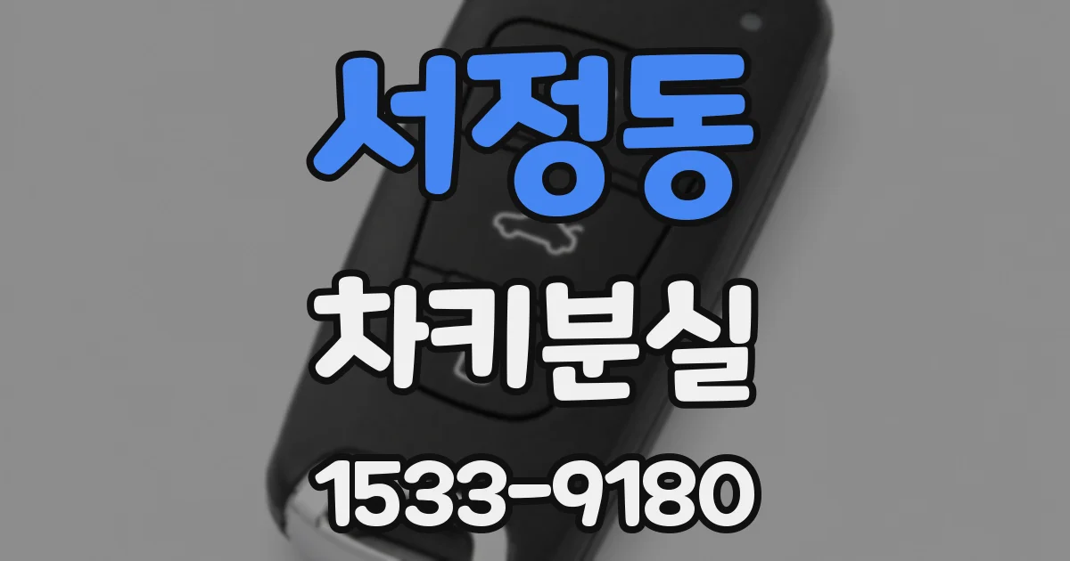 서정동 차키분실