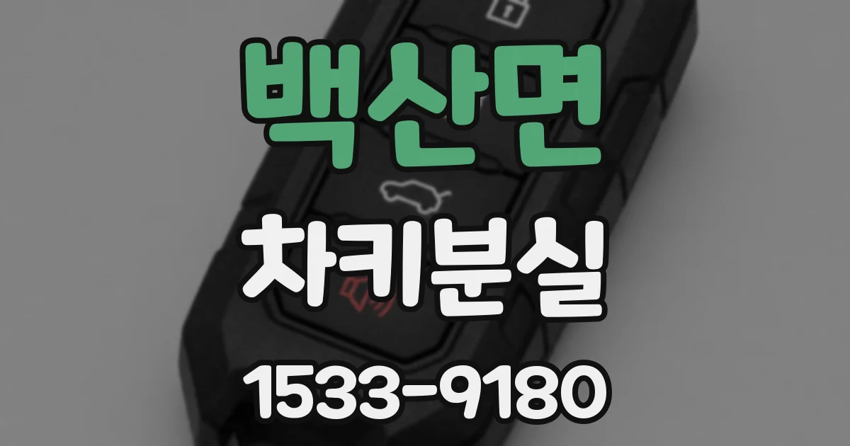 백산면 차키분실