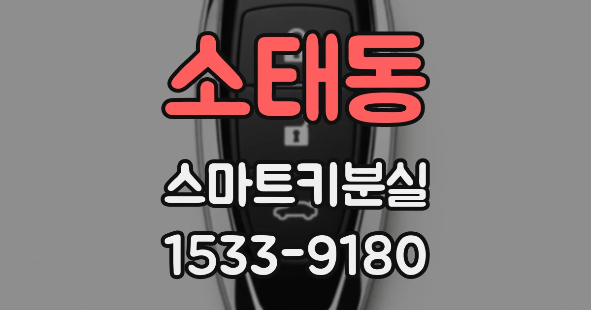 소태동 스마트키분실