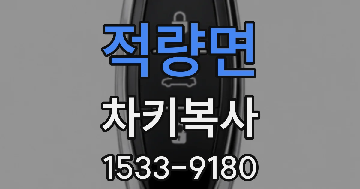 적량면 차키복사