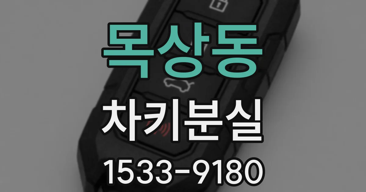 목상동 차키분실