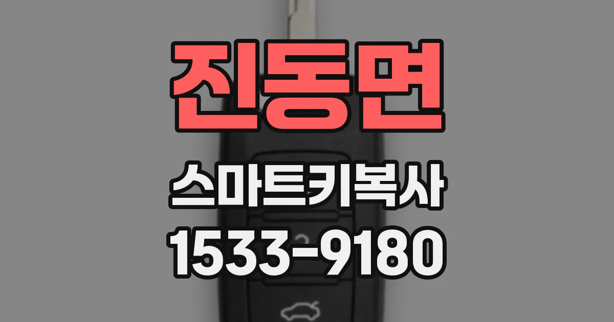 진동면 스마트키복사