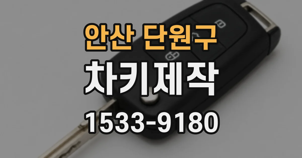 안산 단원구 차키제작