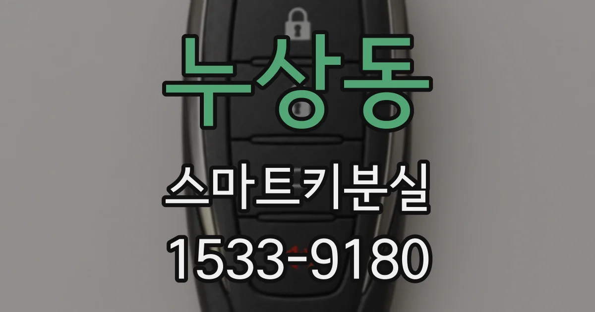 누상동 스마트키분실