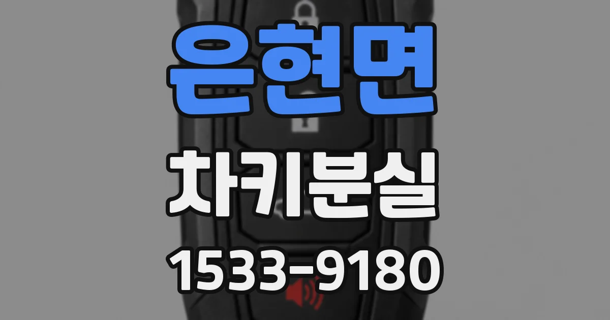 은현면 차키분실