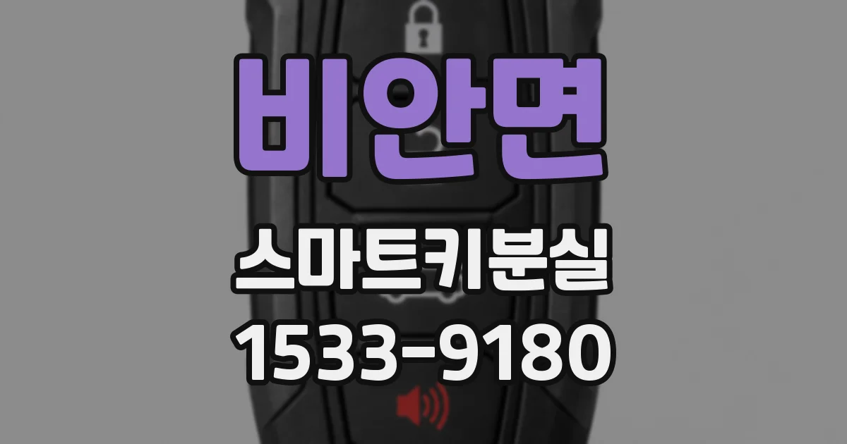 비안면 스마트키분실