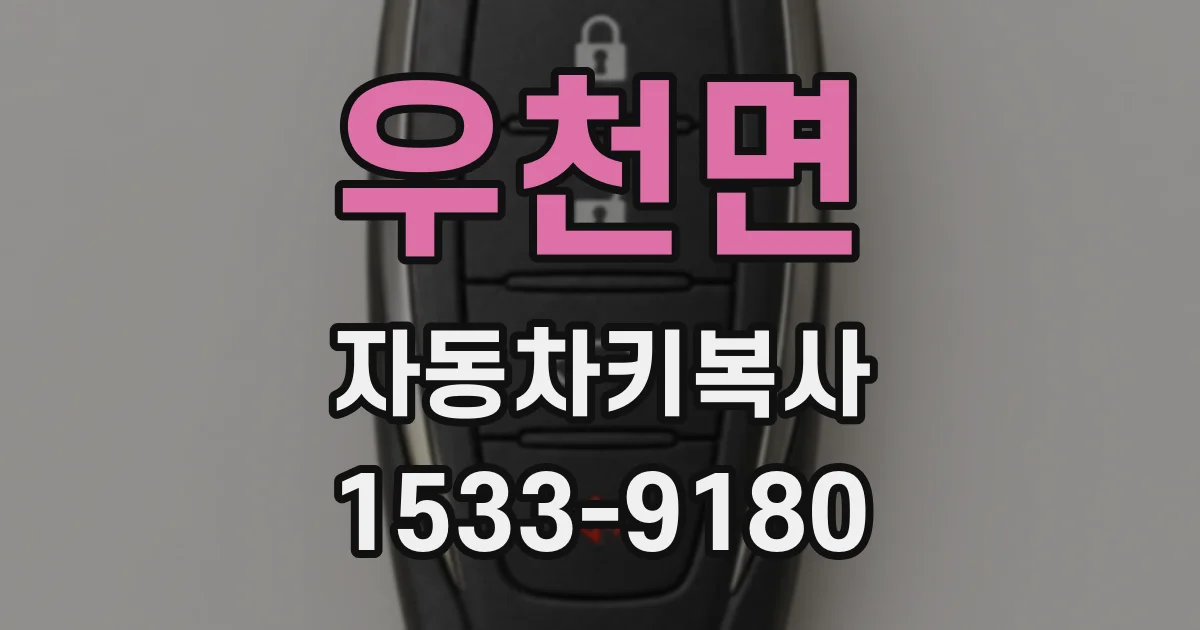 우천면 자동차키복사