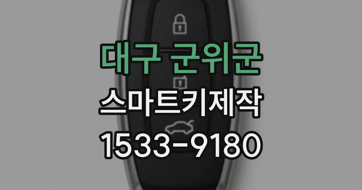 대구 군위군 스마트키제작