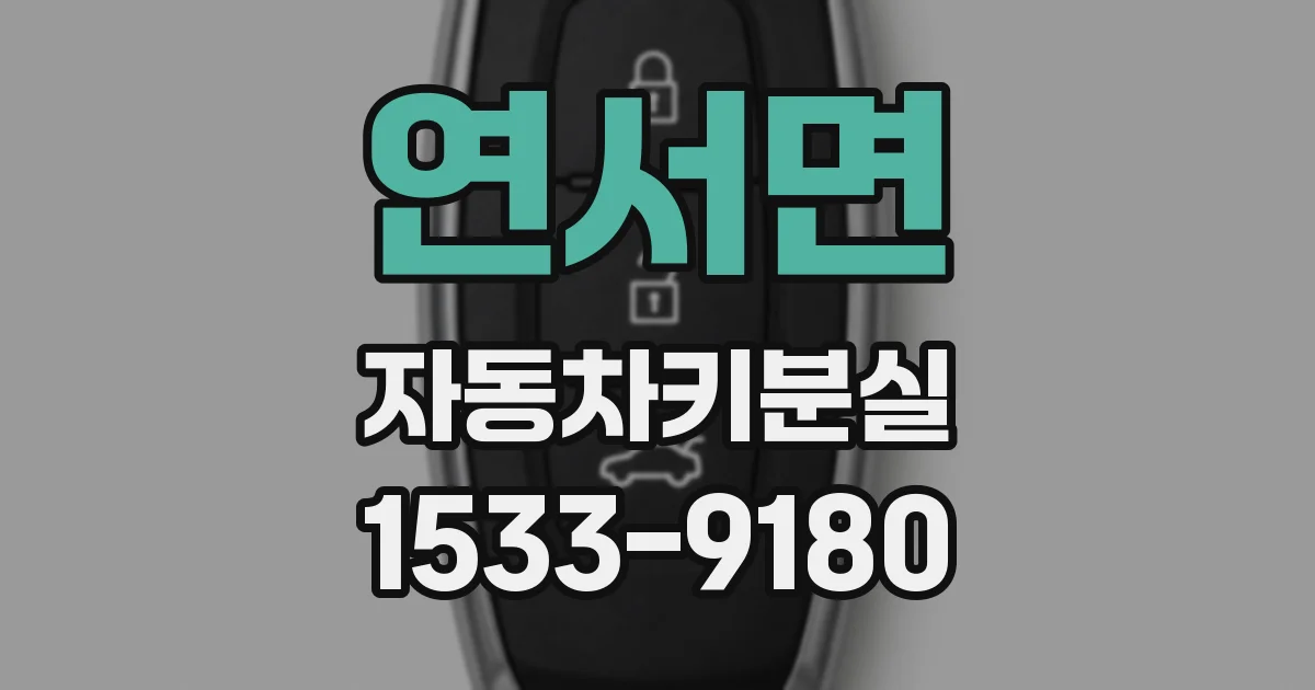 연서면 자동차키분실