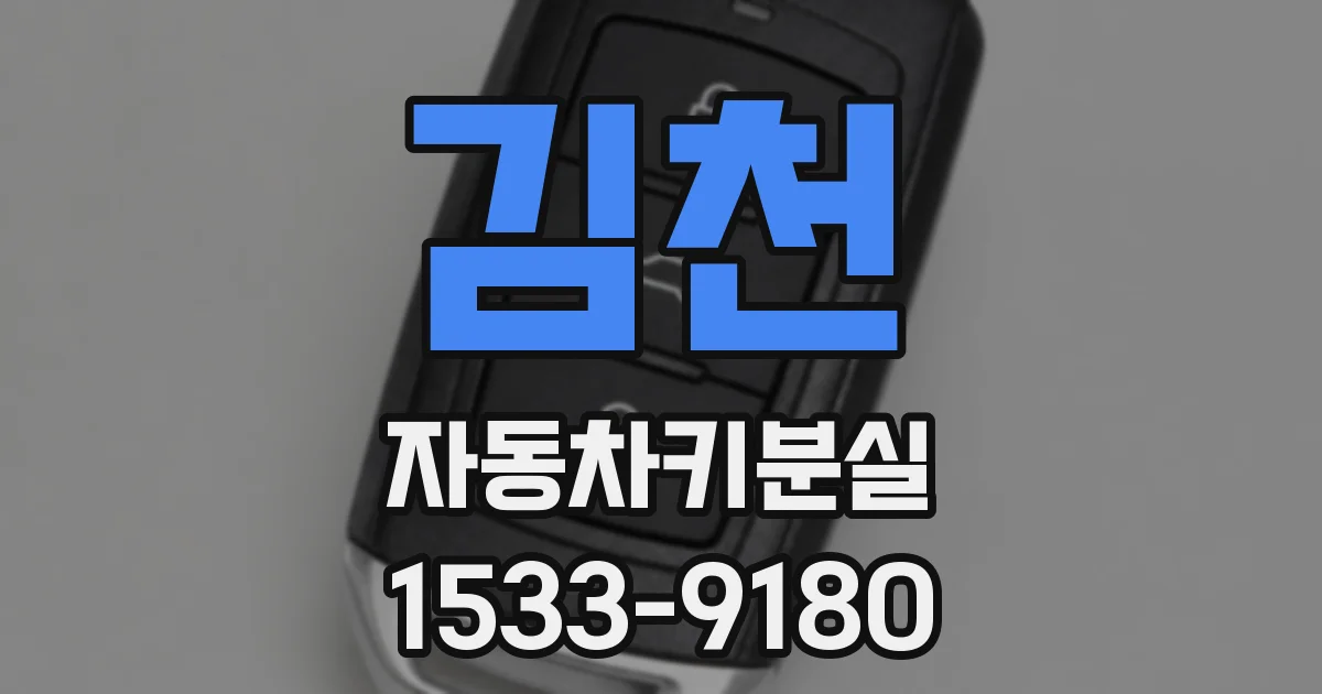 김천 자동차키분실