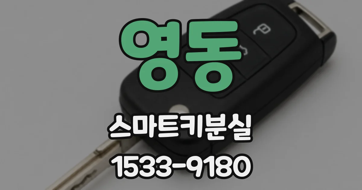 영동 스마트키분실