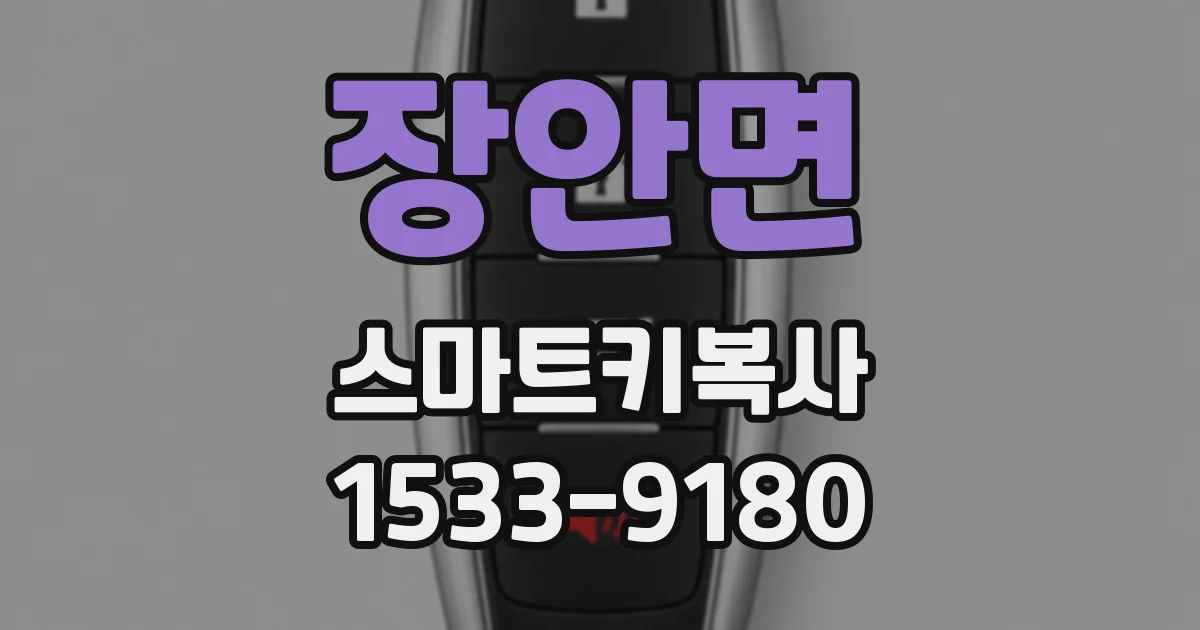 장안면 스마트키복사