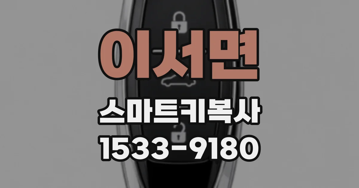 이서면 스마트키복사