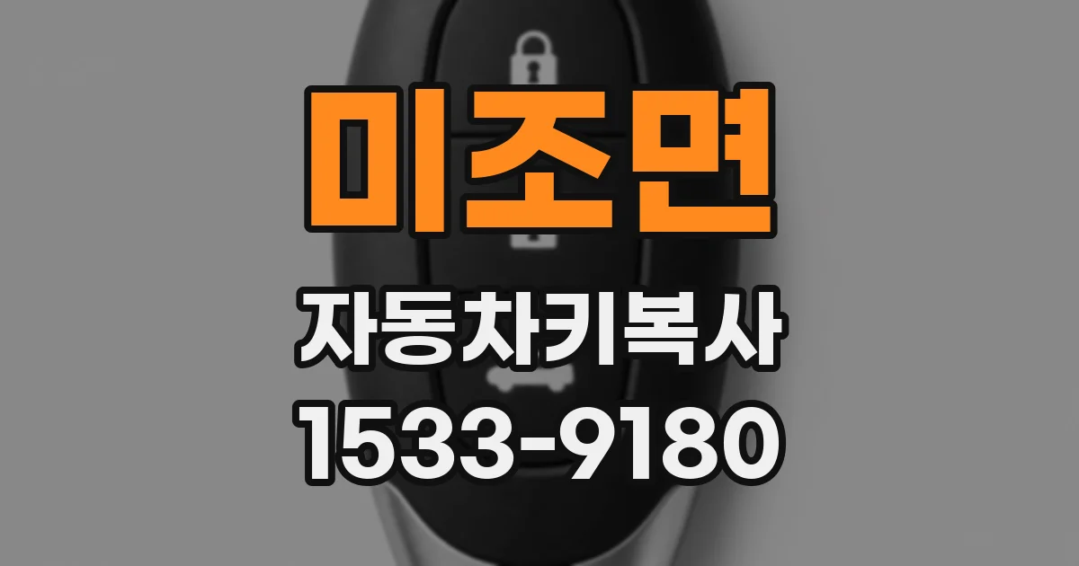 미조면 자동차키복사
