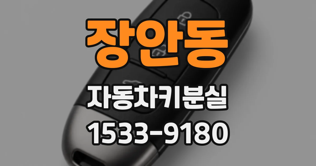 장안동 자동차키분실
