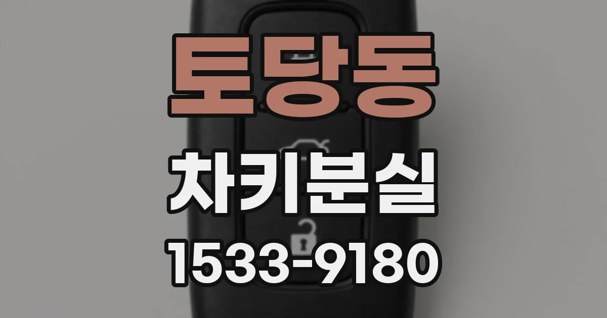 토당동 차키분실