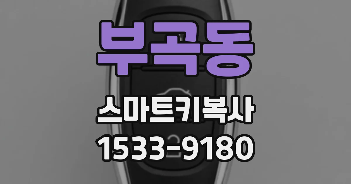 부곡동 스마트키복사