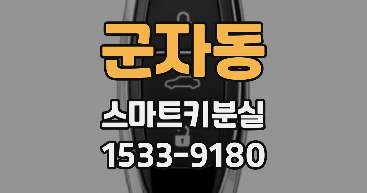 군자동 스마트키분실