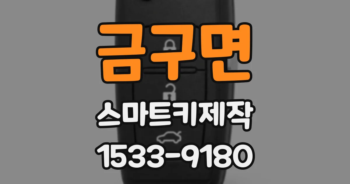 금구면 스마트키제작