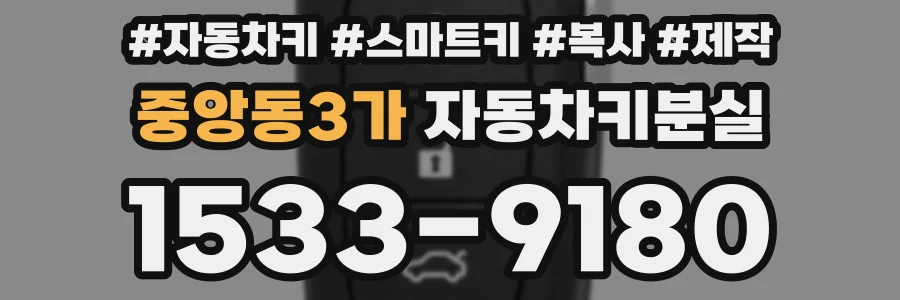 중앙동3가 자동차키분실