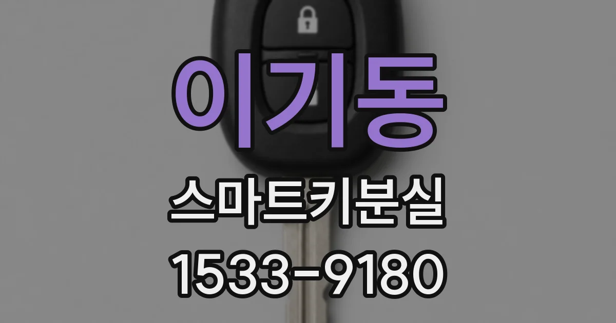 이기동 스마트키분실