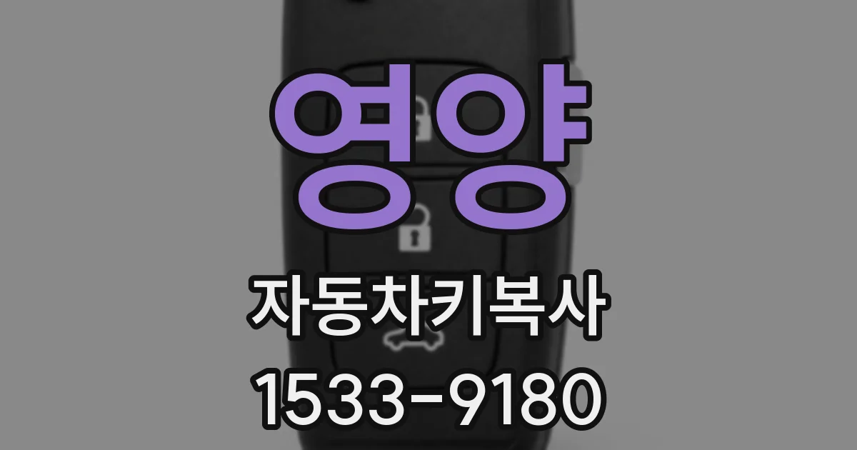 영양 자동차키복사