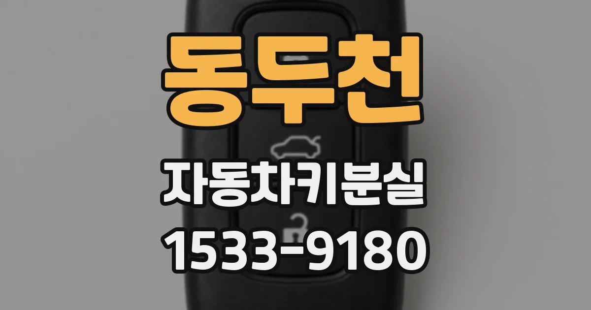 동두천 자동차키분실