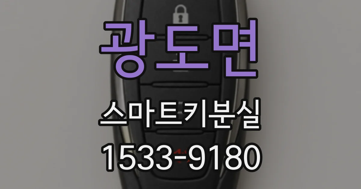 광도면 스마트키분실