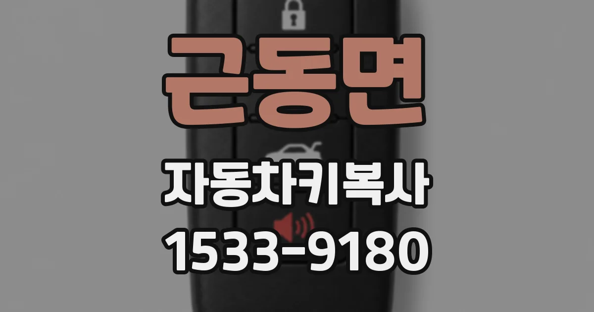 근동면 자동차키복사
