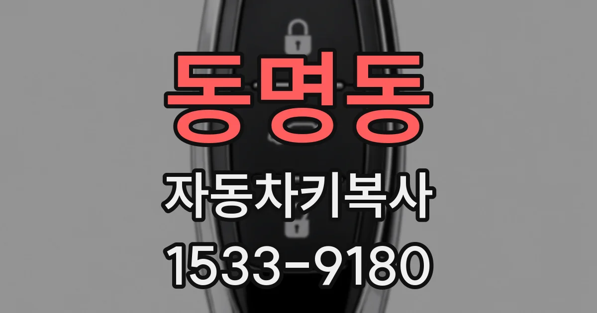 동명동 자동차키복사