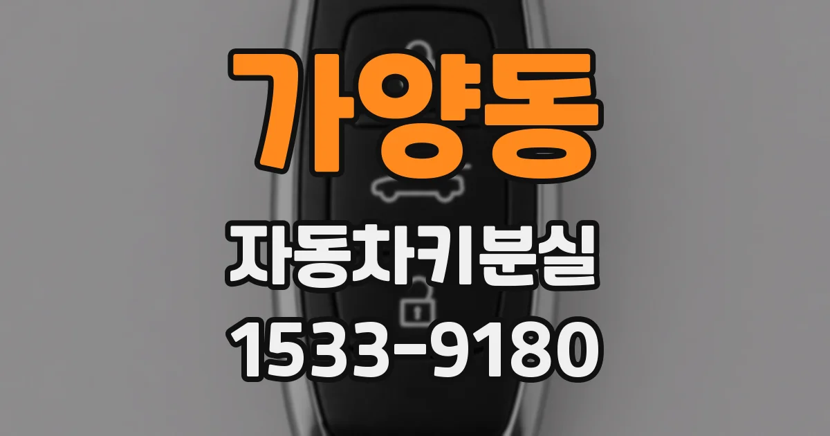 가양동 자동차키분실