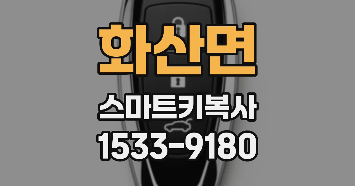 화산면 스마트키복사