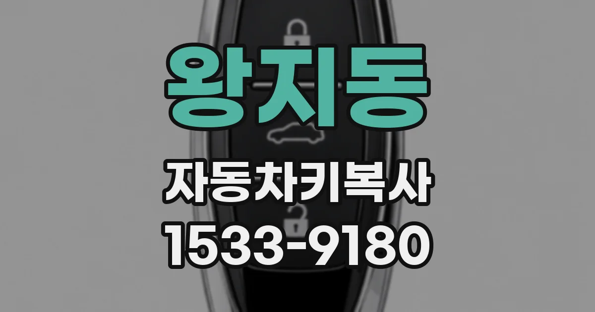 왕지동 자동차키복사