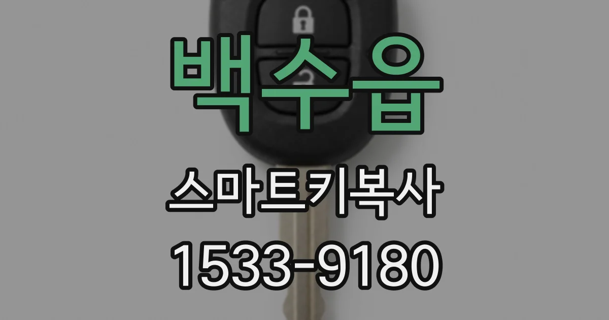 백수읍 스마트키복사