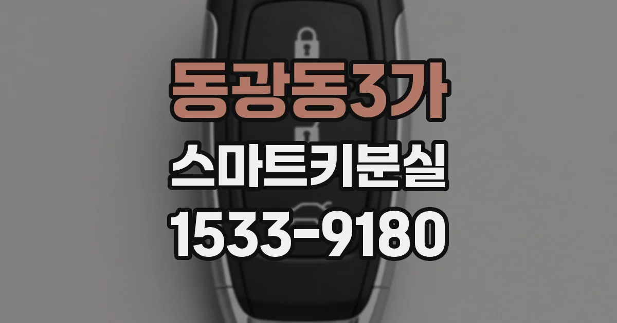 동광동3가 스마트키분실