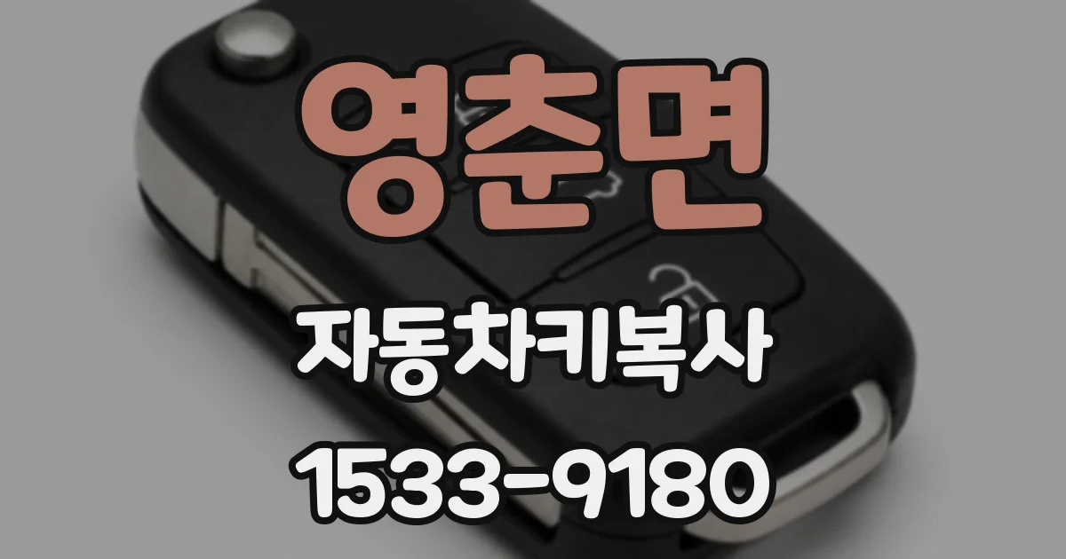 영춘면 자동차키복사