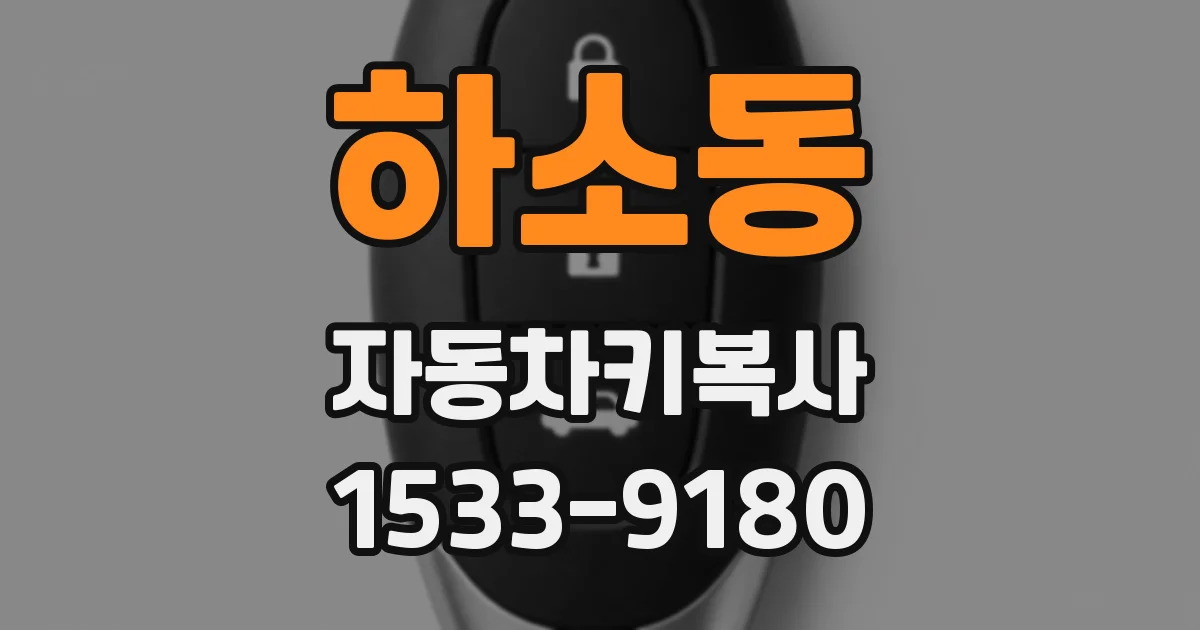 하소동 자동차키복사