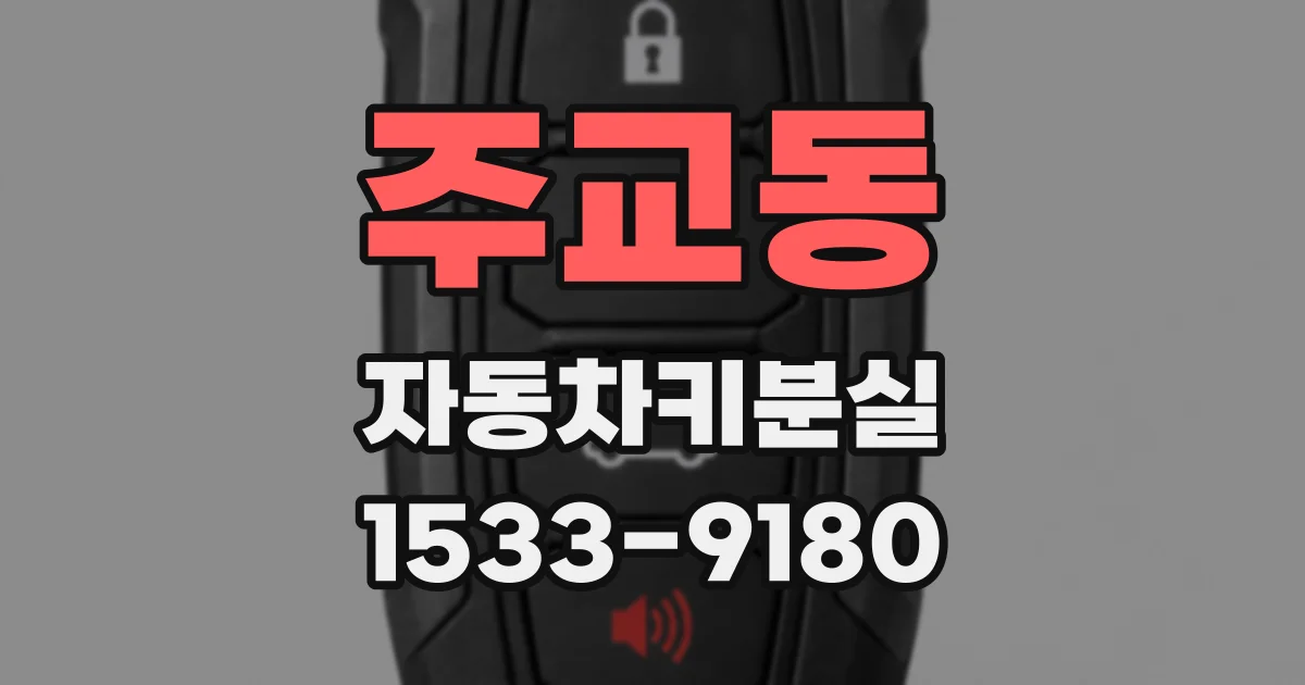 주교동 자동차키분실