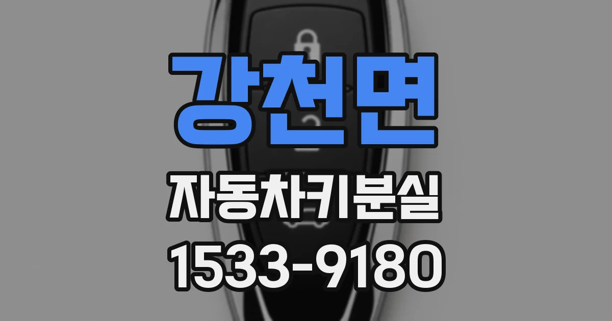 강천면 자동차키분실