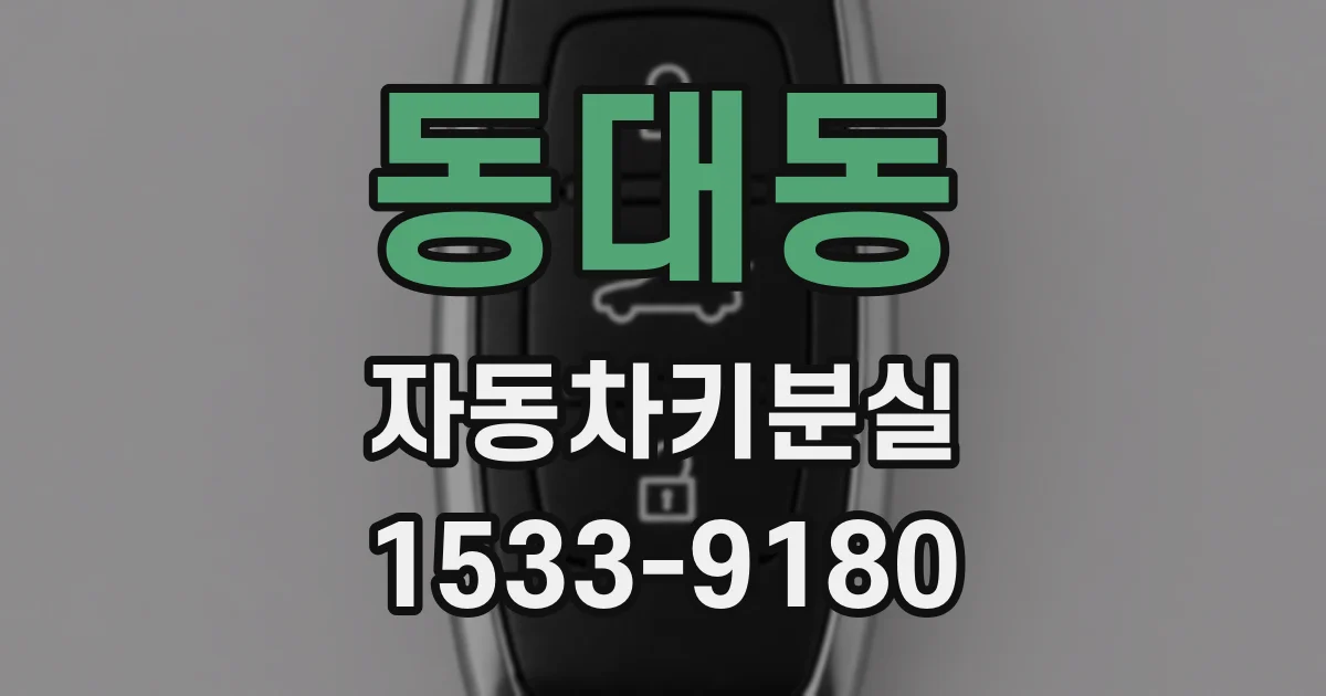 동대동 자동차키분실