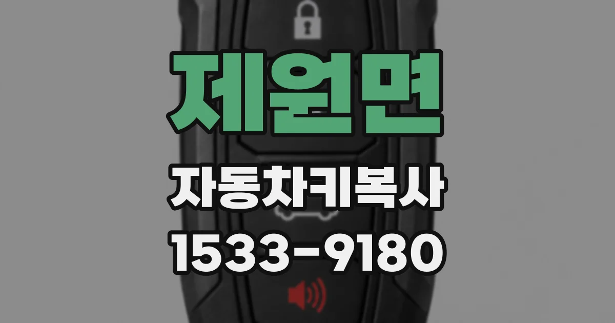 제원면 자동차키복사