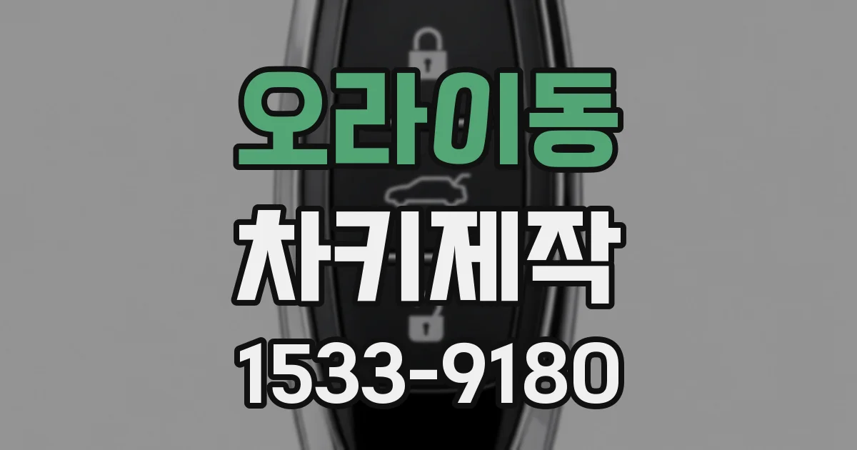 오라이동 차키제작