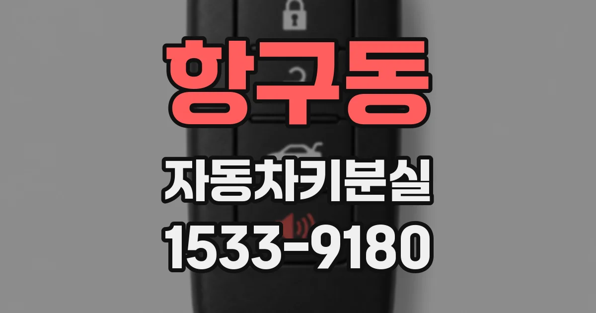 항구동 자동차키분실