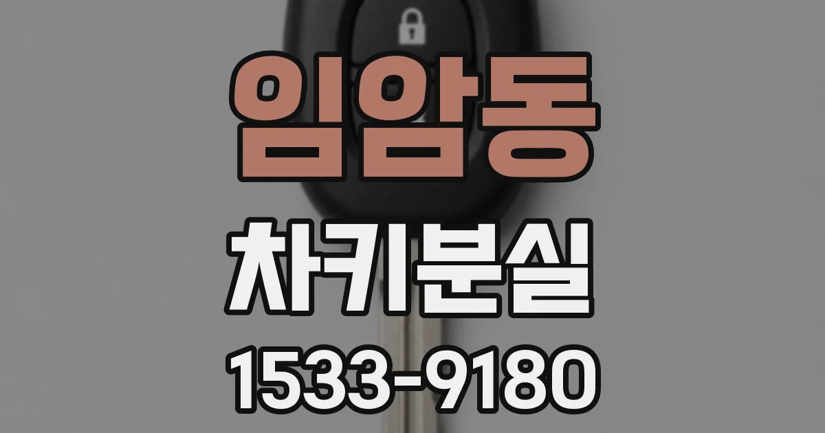 임암동 차키분실