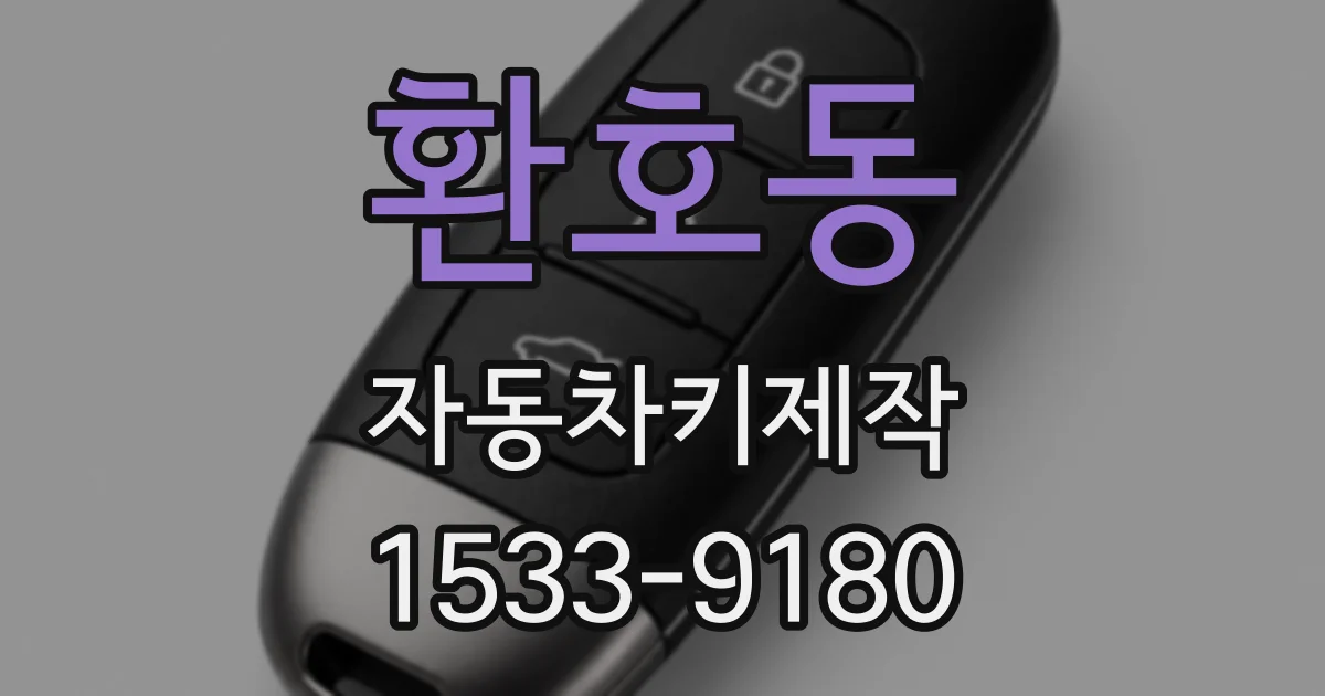 환호동 자동차키제작