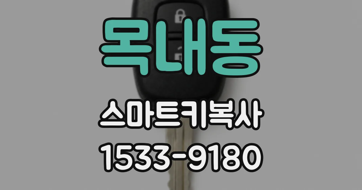 목내동 스마트키복사