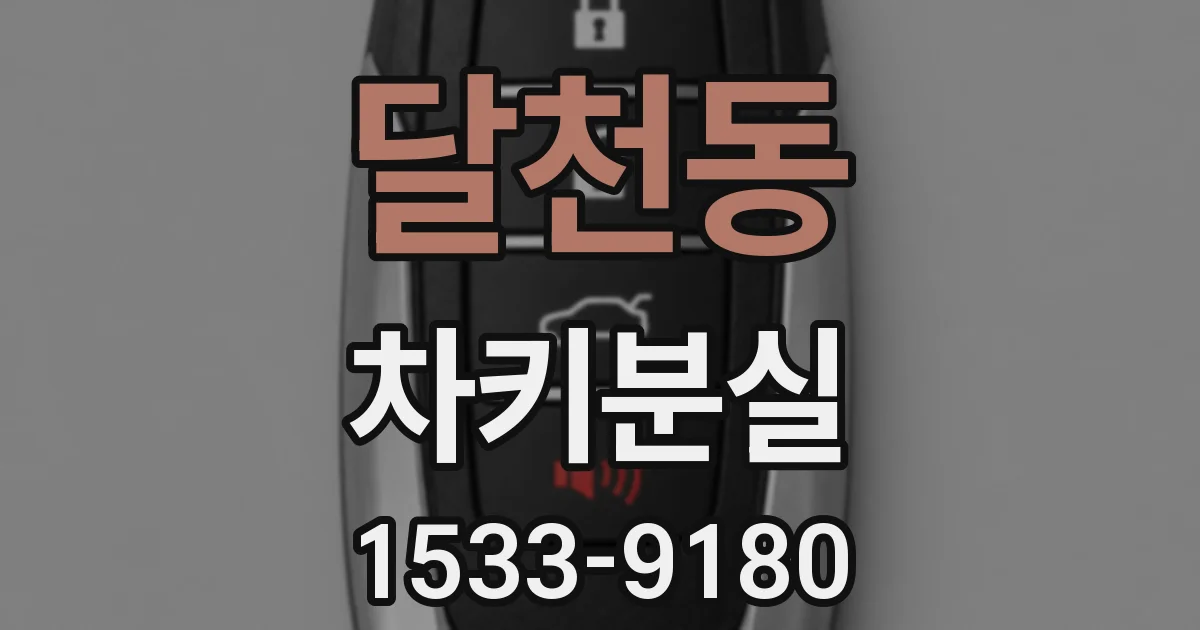 달천동 차키분실