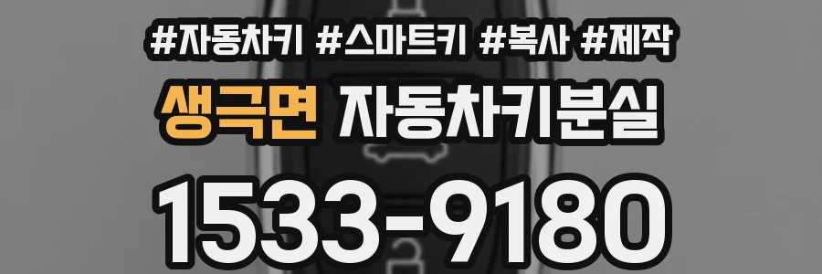 생극면 자동차키분실